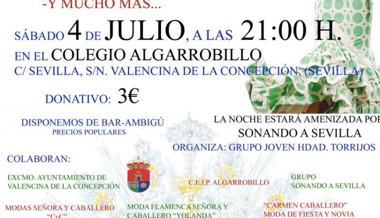 Valencina de la Concepción – Desfile de Moda a beneficio de la Coronación de Nuestra Señora de la Estrella