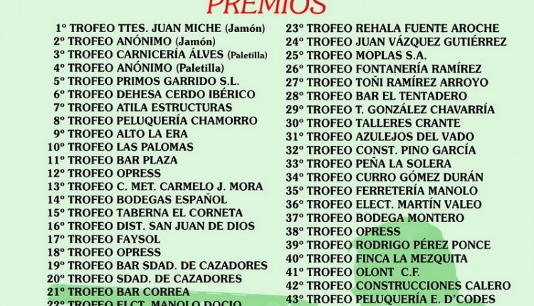 HDAD. de GIBRALEON – TIRADA AL PLATO