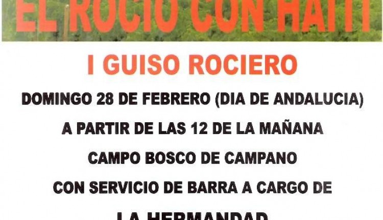 La Hermandad del Rocio de Chiclana con Haití – I Guiso Rociero
