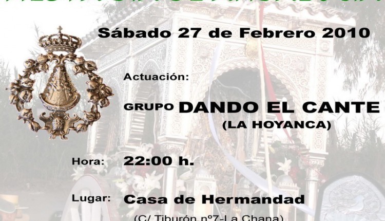 Hermandad de Granada – Actuacion beneficia del grupo DANDO EL CANTE