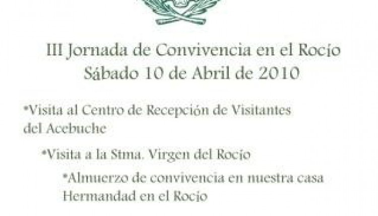 Hermandad de Espartinas – III Jornada de Convivencia en el Rocío