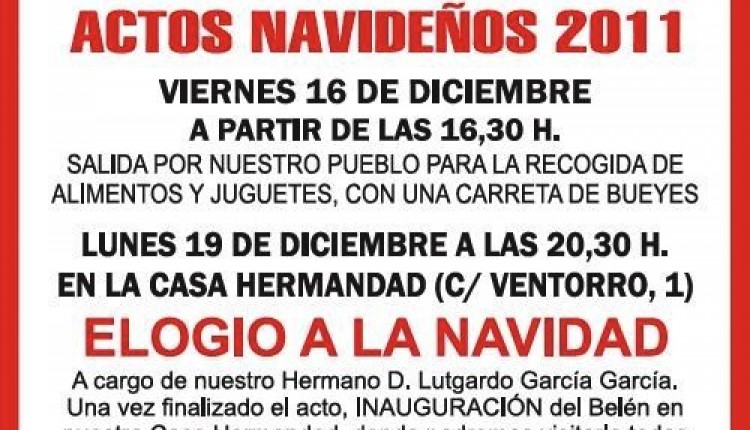 Hermandad de Aznalcazar – Actos Navideños