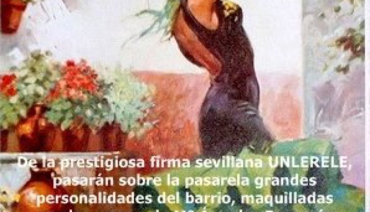 Pase de moda flamenca en la Hermandad del Rocío del Cerro del Águila