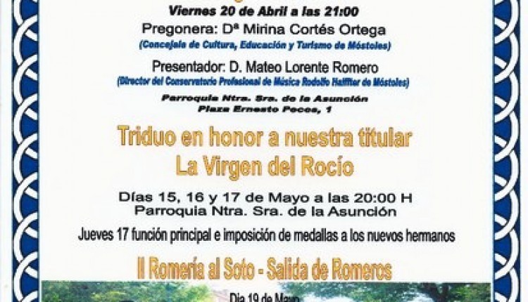 Hermandad de Móstoles – Solemne Triduo
