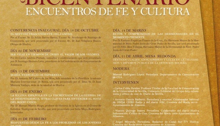 CONFERENCIA DEL CICLO MENSAJEROS DEL BICENTENARIO. ENCUENTROS DE FE Y CULTURA