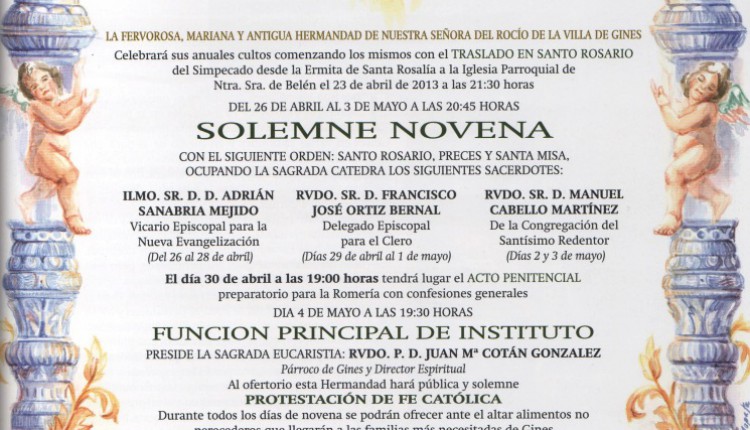 Hermandad de Gines – Solemne Novena