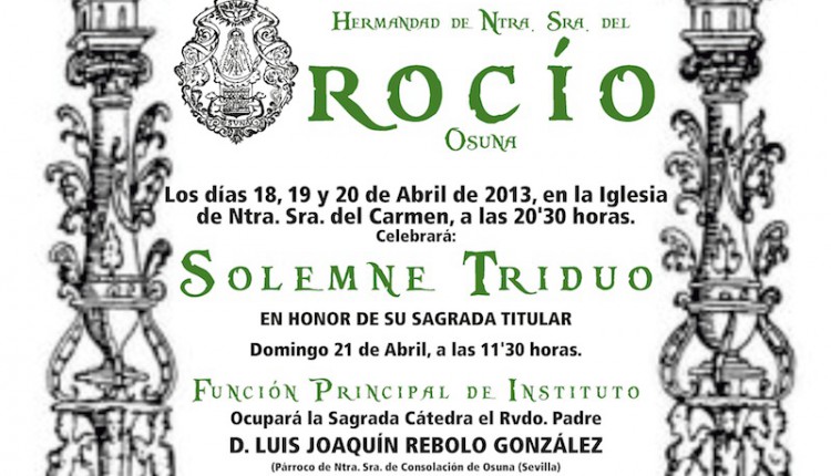 Hermandad de Osuna – Solemne Triduo y Pregón