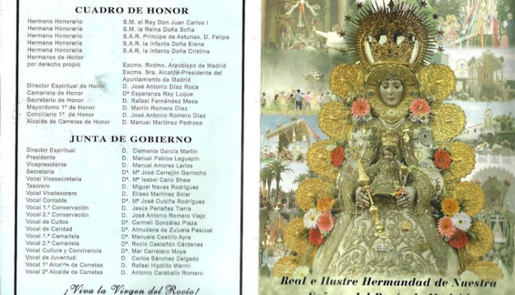 PROGRAMA DE ACTOS REAL E ILUSTRE HERMANDAD DE NUESTRA SEÑORA DEL ROCIO DE MADRID