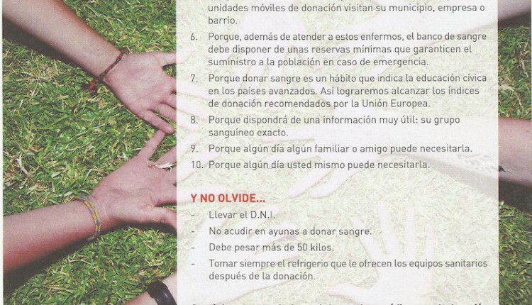 Campaña de donación de sangre co-organizada por la Hermandad del Rocío de Osuna
