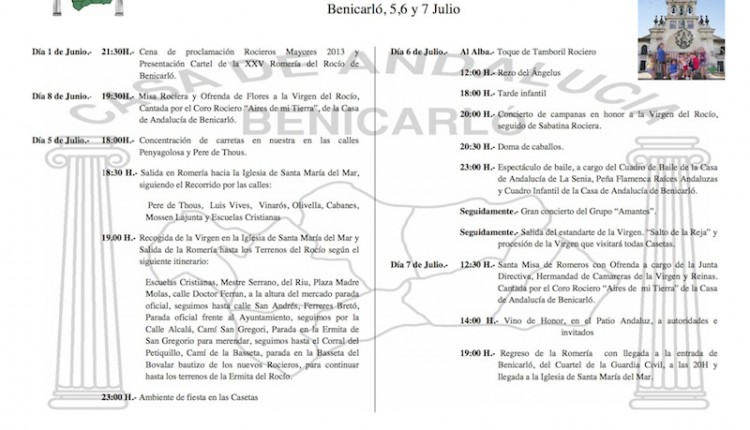 Casa Andalucía en Benicarló – XXV Edición de la Romería del Rocío