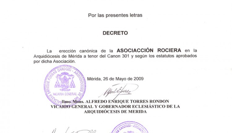Agrupación Ntra. Sra. del Rocío de Mérida ( Venezuela)
