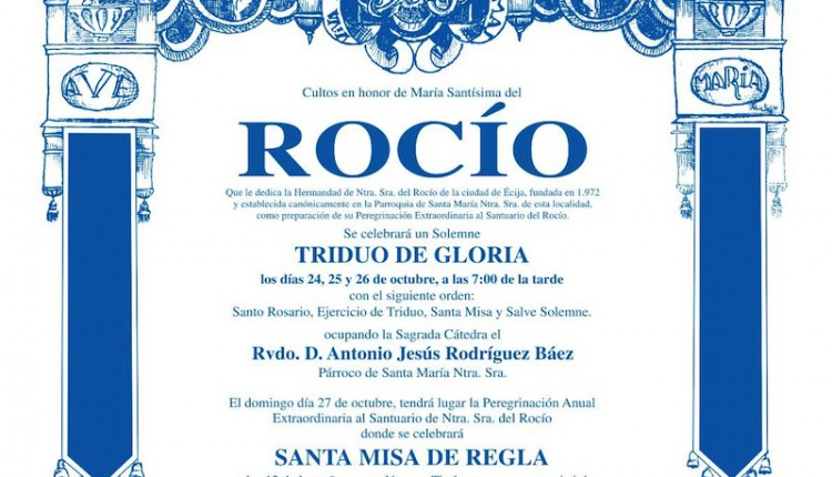 Hermandad de Écija – Triduo en honor de Ntra. Sra.