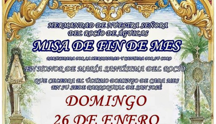 Hermandad de Aguilas – Santa Misa de fin de mes