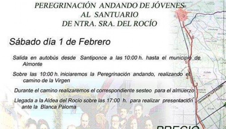 Hermandad de Santiponce – Peregrinación andando Grupo Jóven