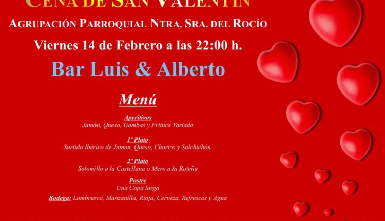 Agrupación Parroquial de Ntra. Sra. del Rocío de El Cuervo – Cena San Valentín
