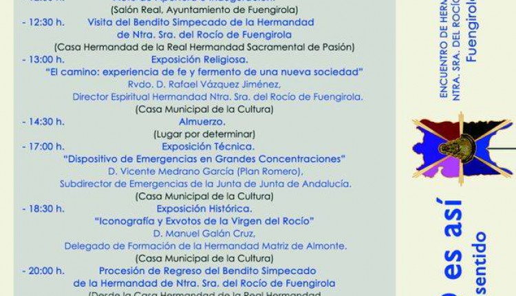 Encuentro de Hermandades y Asociaciones de Ntra. Sra. del Rocío de Málaga y provincia en Fuengirola