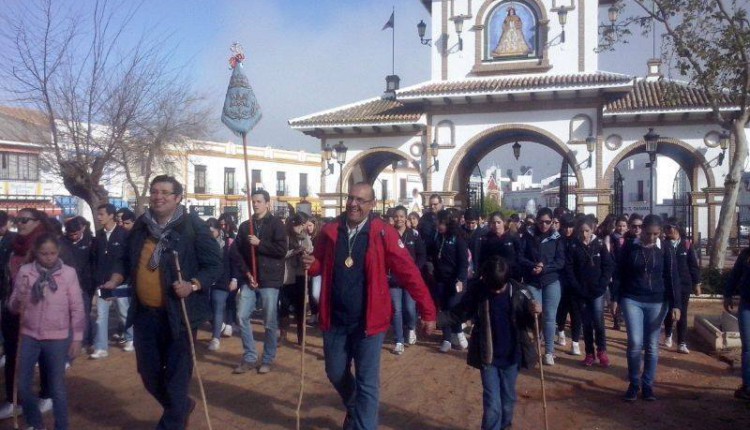 Peregrinación jóvenes Hermandad Matriz y del encuentro