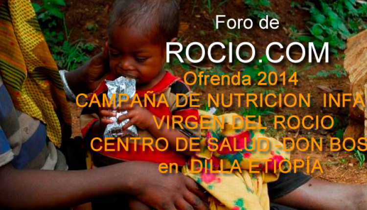 Ofrenda del FORO 2014 – Ofrenda del Foro 2014 Campaña de nutrición infantil – Virgen del Rocío- en el Centro de Salud -DON BOSCO- en DILLA – ETIOPÍA.