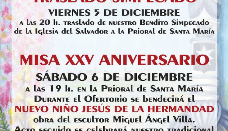Hermandad de Carmona – Traslado Simpecado y Misa XXV Aniversario
