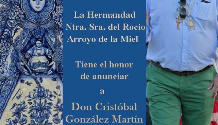 Hermandad de Arroyo de la Miel – D. Cristobal González Martín, pregonero Romería 2015