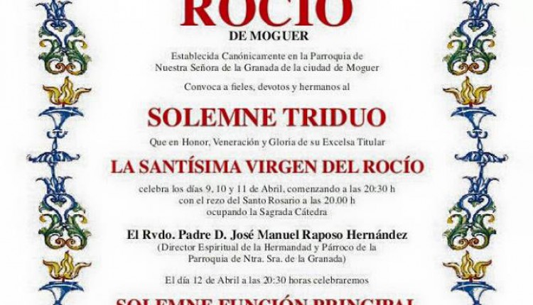 Hermandad de Moguer – Solemne Triduo
