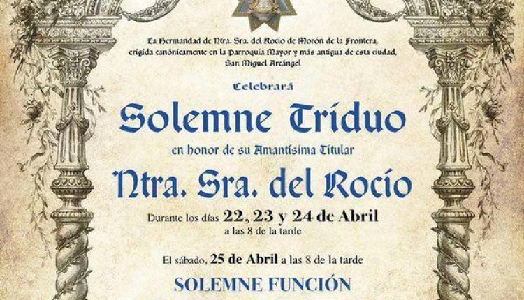 Hermandad de Morón de la Frontera – Solemne Tríduo
