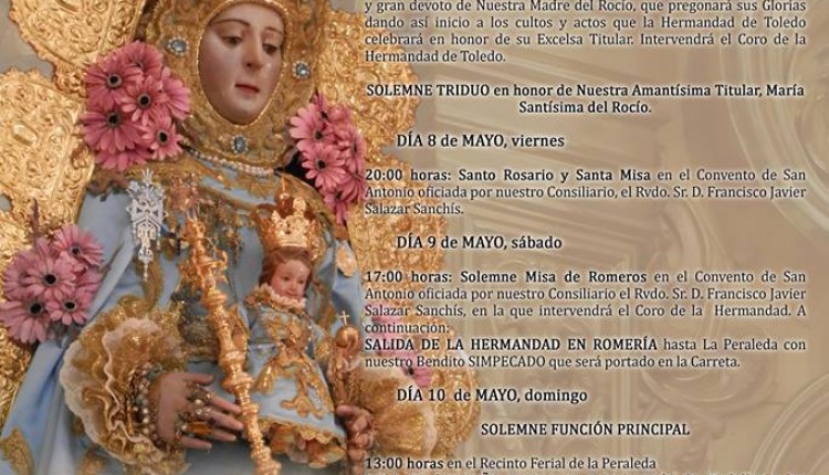 Hermandad de Toledo – Pregón Rociero 2015 y Solemne Triduo