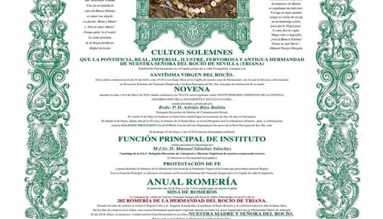Hermandad de Triana – Novena 2015