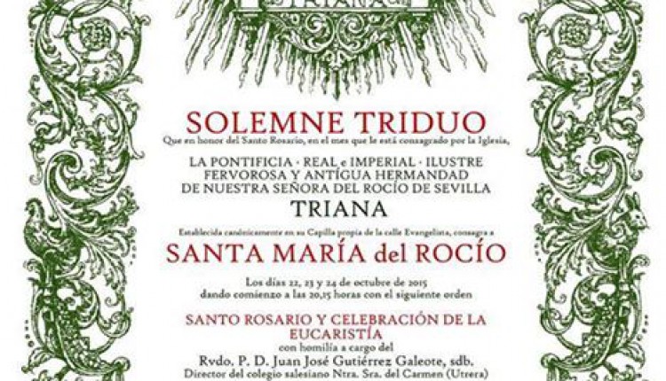 Hermandad de Triana – Solemne Triduo