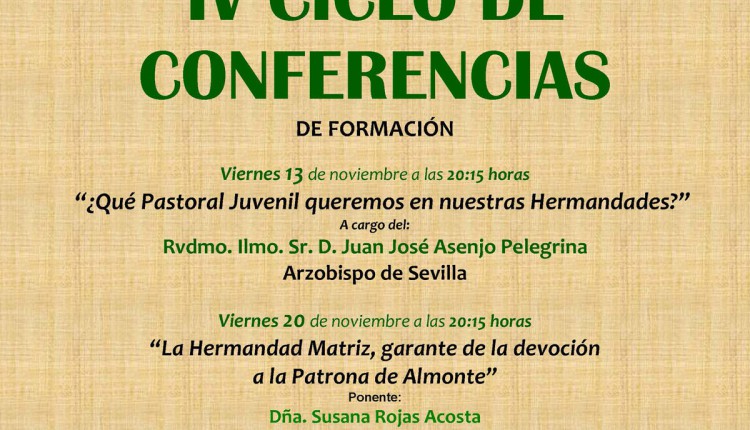 Hermandad de Espartinas – IV Ciclo de Conferencias de Formación