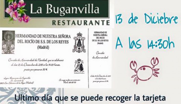 Hermandad de San Sebastián de los Reyes – Cena de navidad 2015