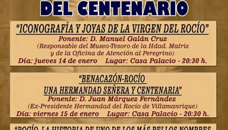 Hermandad de Benacazón – Ciclo de Conferencias del Centenario