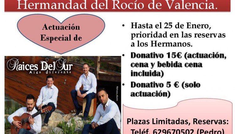 Hermandad de Valencia – Actuación de «Aires del Sur»