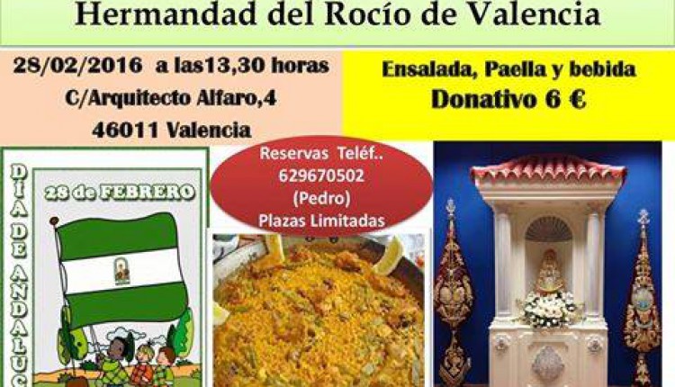 Hermandad de Valencia – Gran Paella día de Andalucía