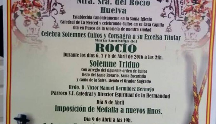 Hermandad de Emigrantes de Huelva – Solemnes Cultos 2016