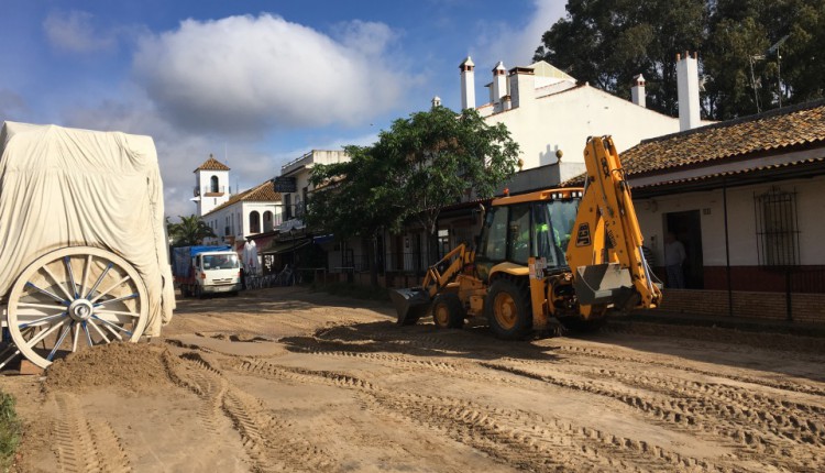 El Rocío – Los servicios de Obras Públicas están arreglando los desperfectos del temporal