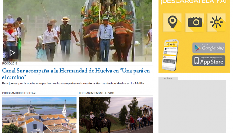Retransmisiones en Directo Rocío 2016 Canal Sur