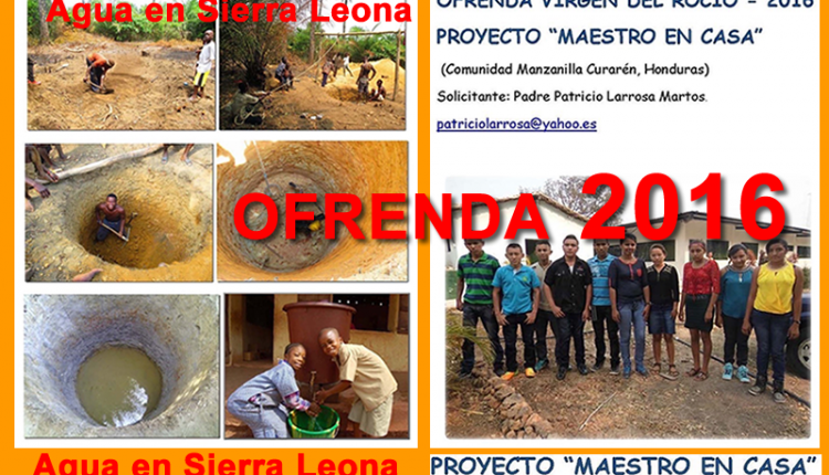 Votaciones Propuestas OFRENDA del FORO 2016