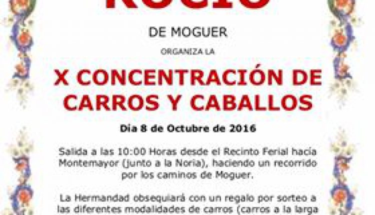 Hermandad de Moguer – X Concentración de Carros y Caballos