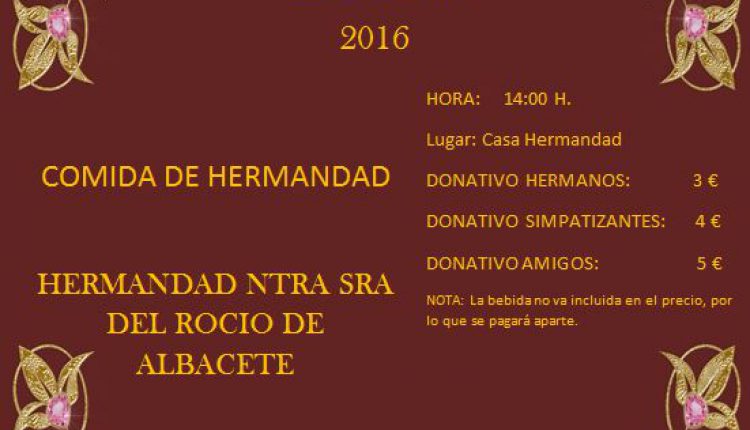 Hermandad de Albacete – Comida de Hermandad