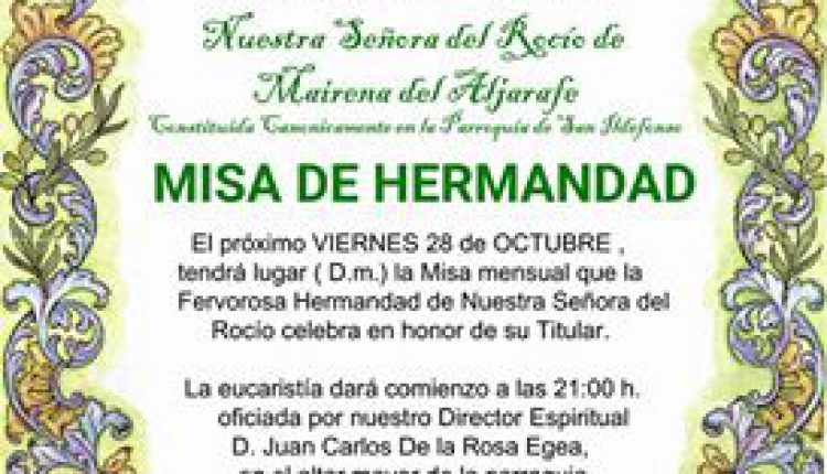 Hermandad de Mairena del Aljarafe – Misa de Hermandad