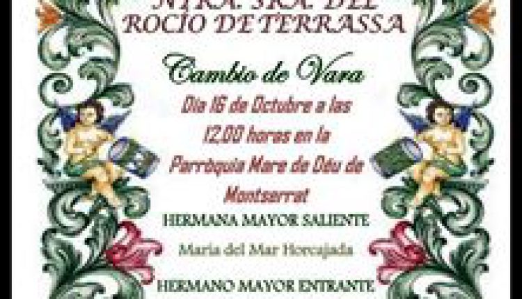 Hermandad de Terrassa – Cambio de Vara