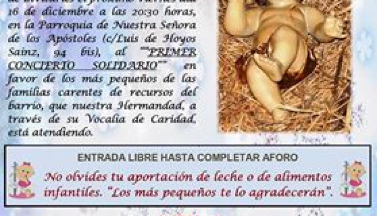 Hermandad de Moratalaz – Navidad Solidaria