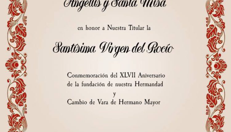 Hermandad de Barcelona – Santa Misa conmemoración de nuestro 47 Aniversario y Cambio de Vara
