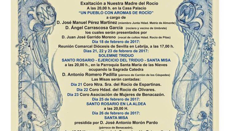Hermandad de Benacazón – Solemnes Cultos