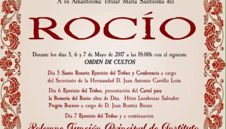 Hermandad de Barcelona – Solemne Triduo 2017