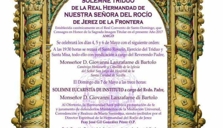 Hermandad de Jerez – Solemne Triduo 2017
