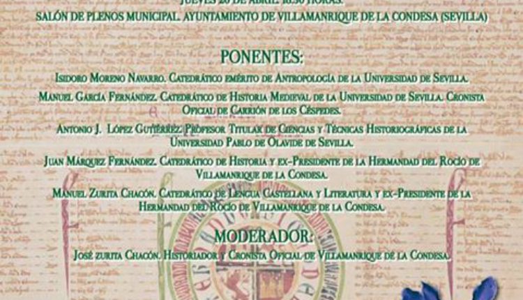 Ayuntamiento de Villamarique – Mesa Redonda sobre: «Mures-Villamanrique en los orígenas y la historia del Rocío»