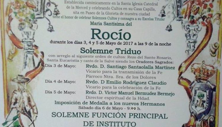 Hermandad de Emigrantes – Solemnes Triduo 2017