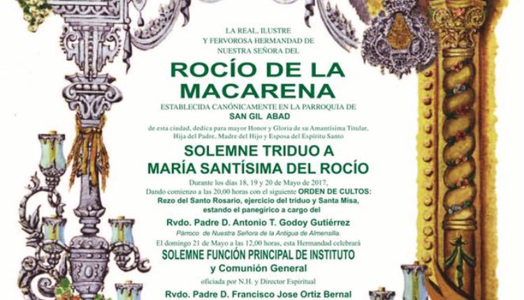 Hermandad de Macarena – Solemne Triduo 2017